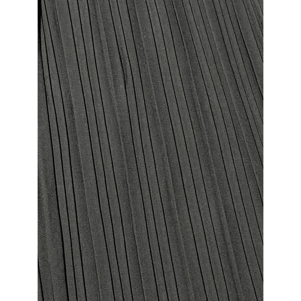 New Mix Black Pleated Wide Leg Pants High Waist Elastic Tie Belt Size 2 NWT - Picture 2 of 6
